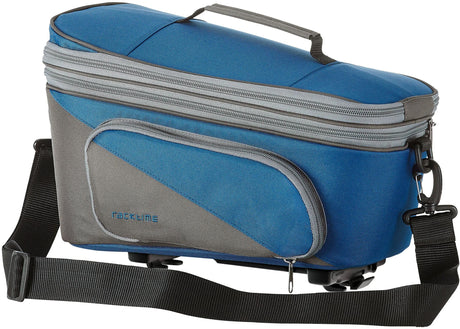 Racktime sac porte-bagages talis plus 2.0 sac de coffre talis plus 2.0 ber.blue st.grey