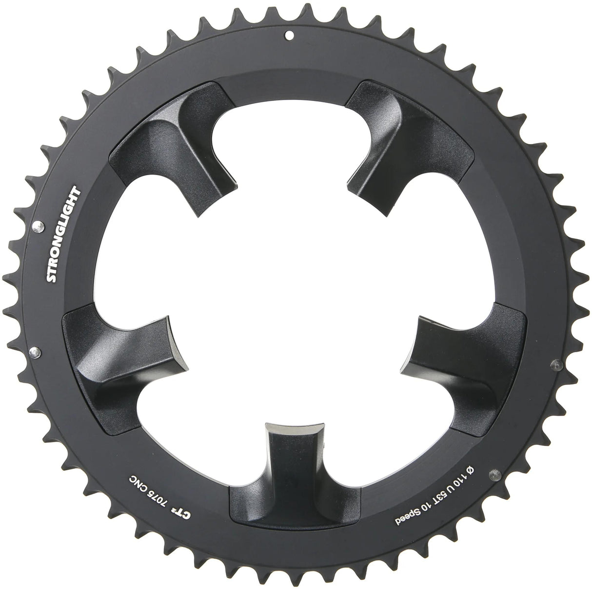 Plateau Stronglight ct2, plateau strongl.ct2 53t, revêtement en téflon cer.