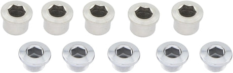 Boulons de plateau Stronglight, vis à anneau strongl. avec jeu d'écrous 5 pièces