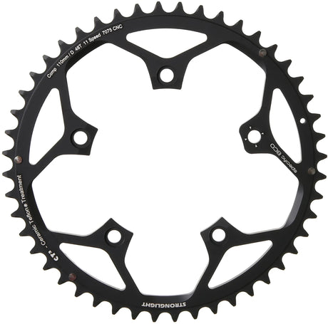 Plateau Stronglight ct2, plateau strongl.ct2 48t, revêtement en téflon cer.