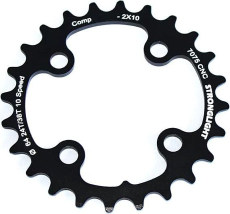 Anneau de chaîne de plateau de vtt Stronglight strongl. 4a 22t 64mm cale sram str