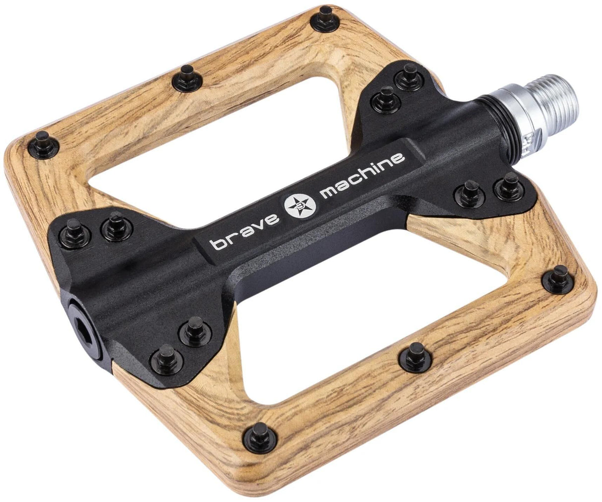 Pédale plate-forme Brave en bois mod. 23 pédales plateforme bois aspect bois noir