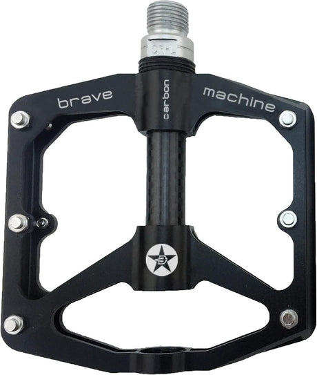 Pédale plate-forme Brave freeride carbone mod. 19 pédales plateforme freeride carbone bl.