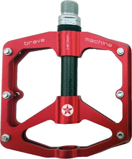 Pédale plate-forme Brave freeride carbone mod. 19 pédale plateforme freeride carbone rouge