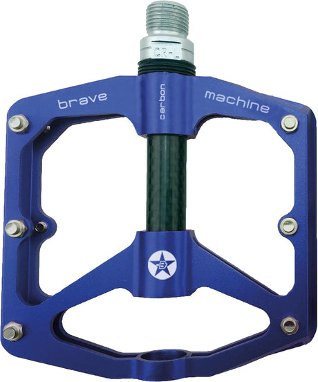 Pédale plate-forme Brave freeride carbone mod. 19 pédale plateforme freeride carbone bleu