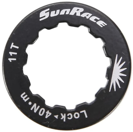 Sunrace lockring lockring alu, noir, f.11t.
