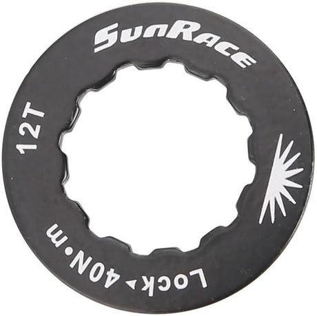 Sunrace lockring lockring alu, noir, f.12t.