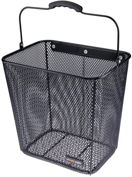 Panier à vélo Atranvelo, côté quotidien avant fr.basket côté quotidien noir