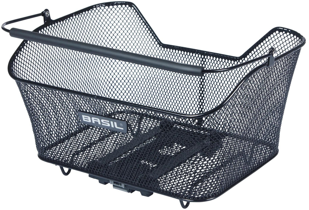 Panier à vélo Basil base m avec fixation cible 14 litres 25 x 33 x 17 cm - noir