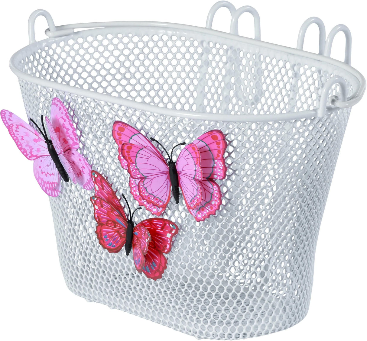 Basil Jasmin Butterfly - panier à vélo enfant - avant ou arrière - blanc