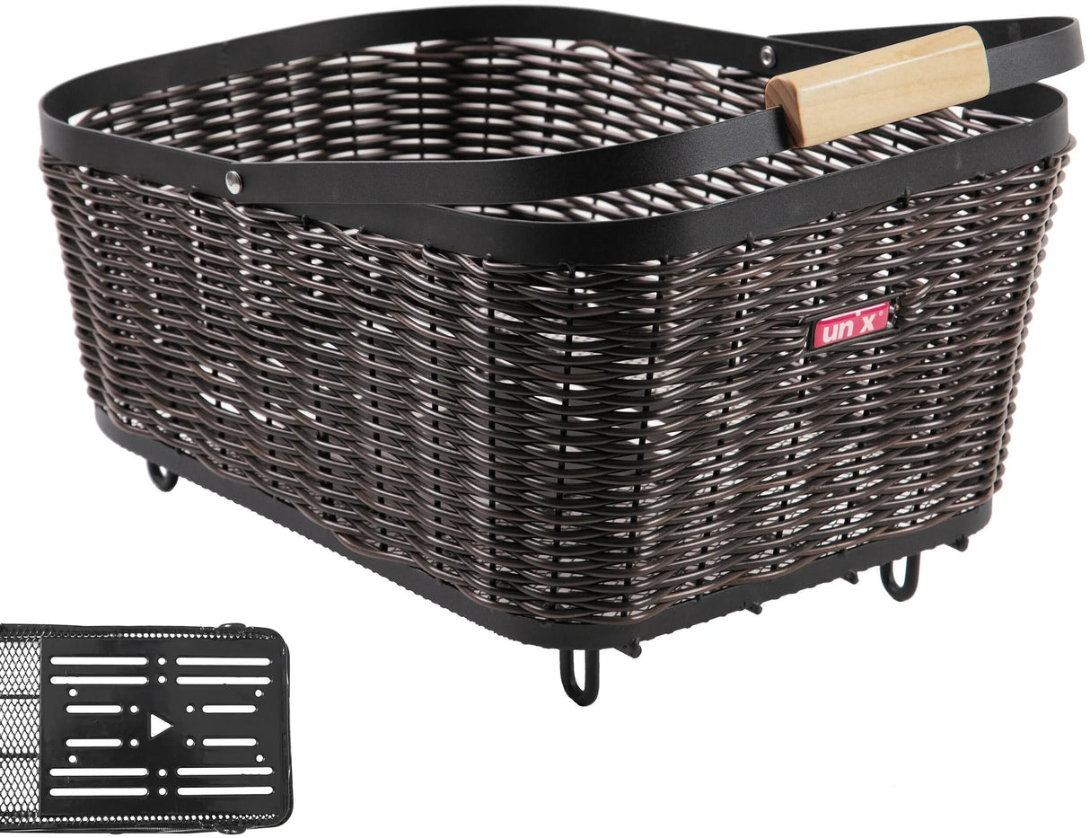 Panier de vélo Unix, à l'arrière panier arrière baldo système universel baldo marron