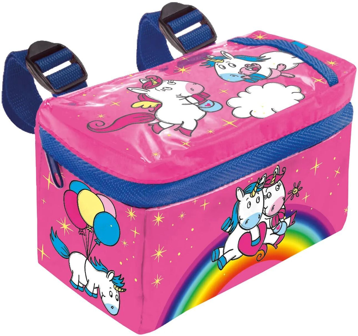 Sac de guidon pour enfants Bike Fashion Sac de barre licorne Einhorn rose