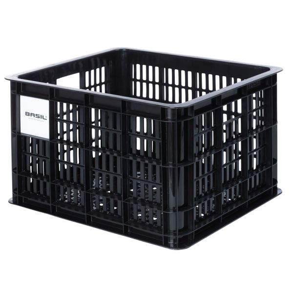 Caisse à vélo Basil M - moyenne - 29,5 litres - noire