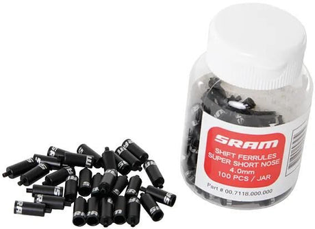 Sram cable hat cache-câble alu 100pcs b