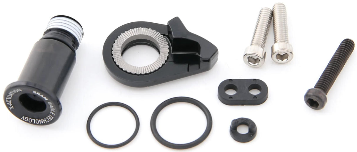 Support de fixation dérailleur arrière Sram + vis lim. x01 dérailleur arrière aigle.