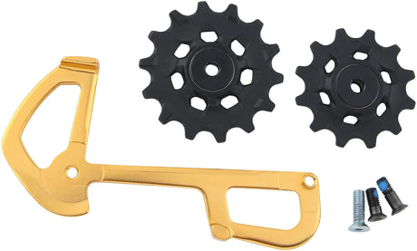 Plaque intérieure cage Sram cage intérieure+poulies xx1 aigle arrière der.gold