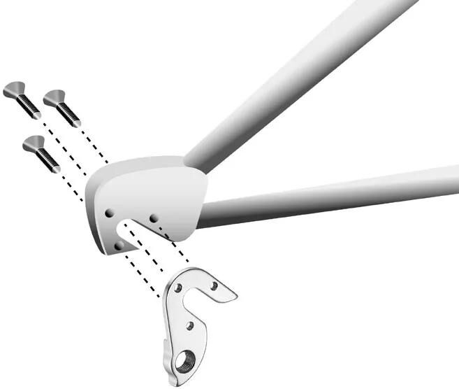 Union Derilleurpad GH-154 Diverses marques avec ensemble de vis