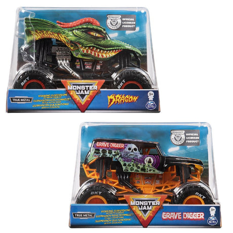 Spinmaster monster jam die-cast monster truck 1:24 assortis
