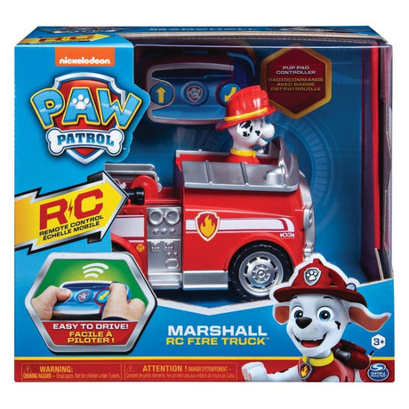 Camion de pompier radiocommandé Paw Patrol Marshall