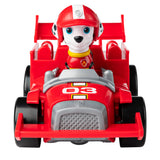 Paw Patrol prêt à secourir la course avec un véhicule