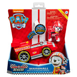 Paw Patrol prêt à secourir la course avec un véhicule