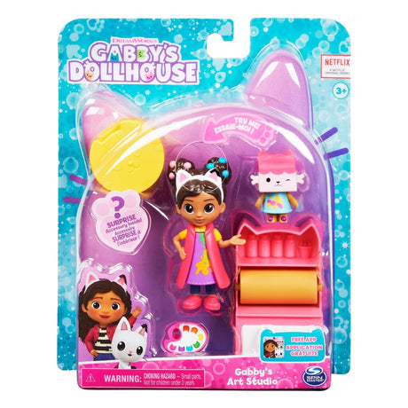 Maison de poupée de Gabby - ensemble de jeu artisanal avec bébé chaton Gabby