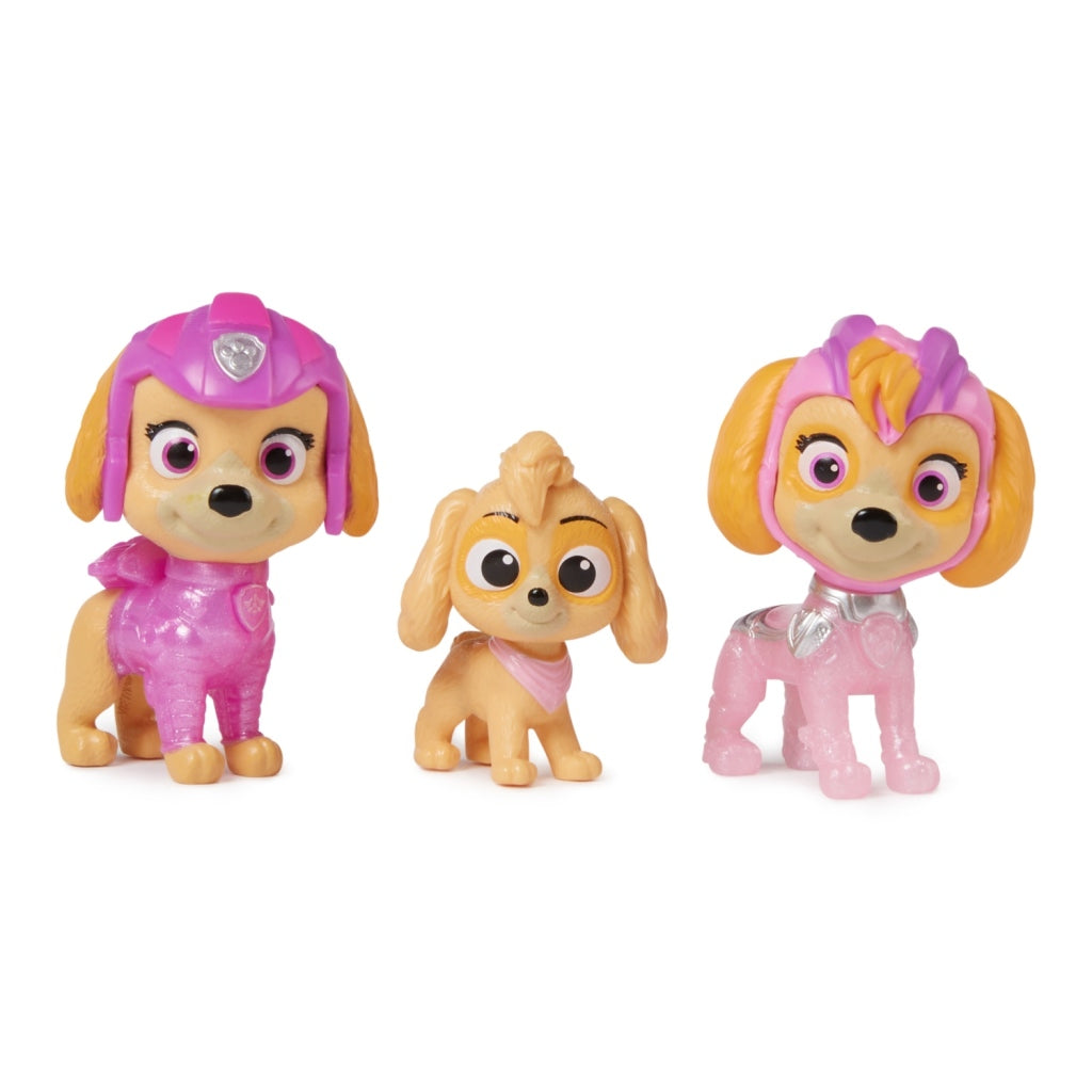 Pat' patrouille puissant film skye figurines 3 pièces