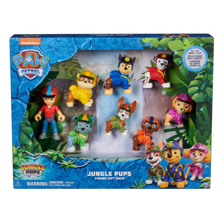 Figurines de chiots de la jungle Paw Patrol, 8 pièces