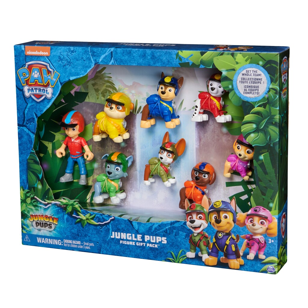 Figurines de chiots de la jungle Paw Patrol, 8 pièces