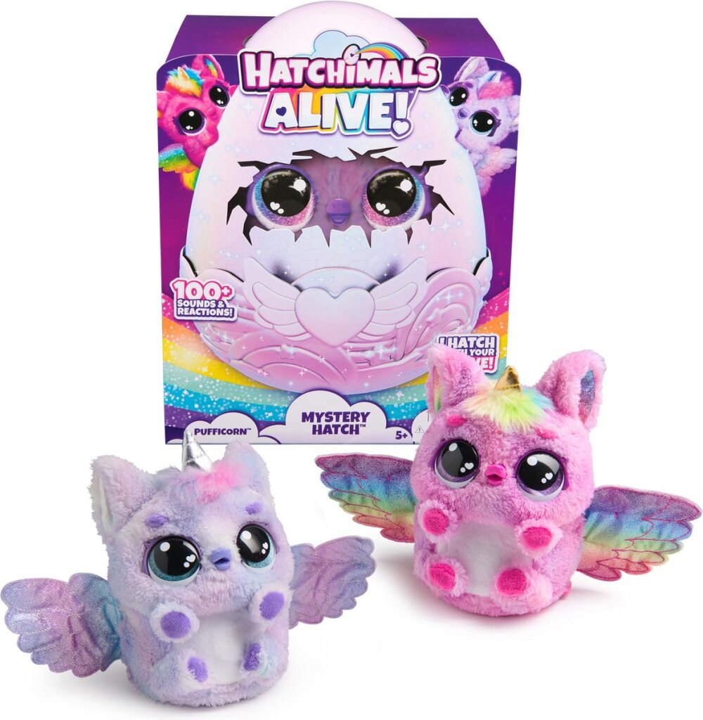 Różne hatchimals żywe tajne pufforn hatch