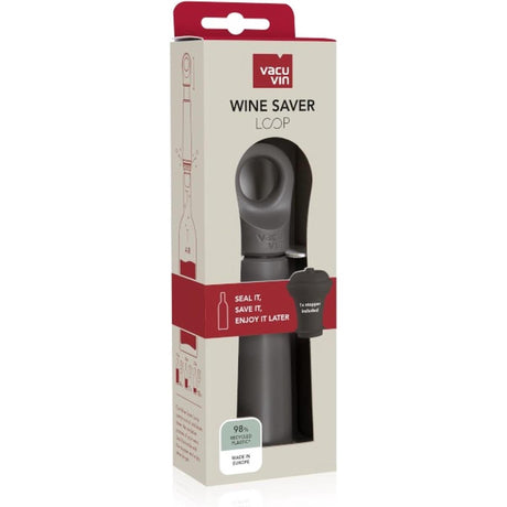 Vacuvin vacu vin économiseur de vin boucle + bouchon gris