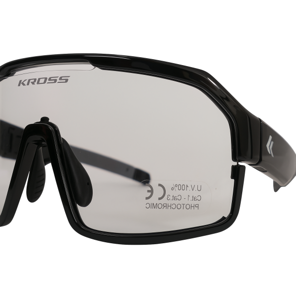 Lunettes de cyclisme Kross fly verres photochromiques UV400 - monture noire