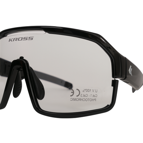 Lunettes de cyclisme Kross fly verres photochromiques UV400 - monture noire