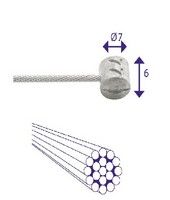 Promax Box Indoor Cable REM 2000mm Tonne 7x6mm Edelstahl 100 Stück