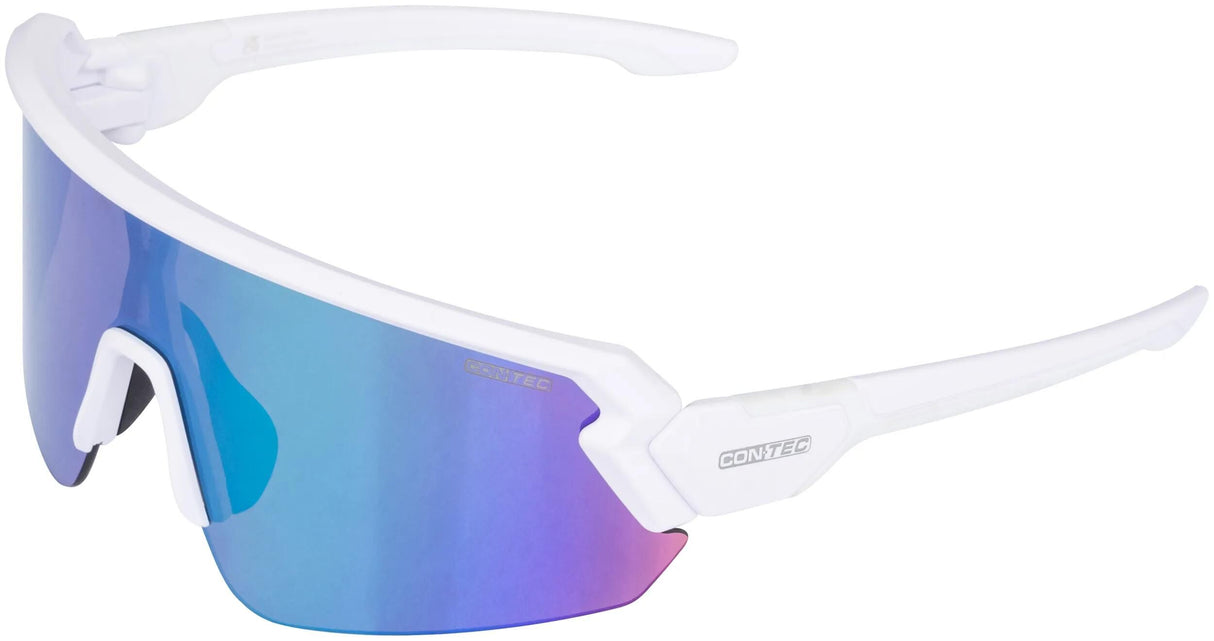 Contec lunettes de sport rush revo ct lunettes rush blanc polaire mat cypher vert