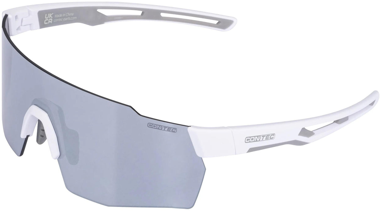 Contec lunettes de sport pulse revo ct lunettes pulse mat blanc polaire gris