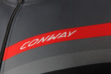 Conway chemise à manches courtes jersey actif full zip ss jersey act.full zip ss s gris noir