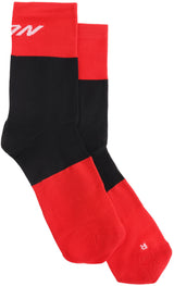 Conway chaussettes race chaussettes coupe haute chaussette course coupe haute taille 44-47 noir rouge