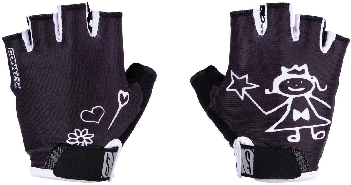 Contec gant enfant girly ct gant girly noir blanc - l