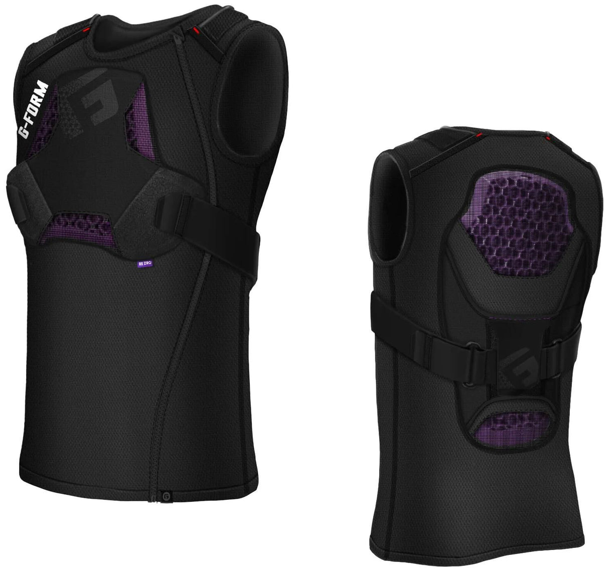 Protection de poitrine et de dos en forme de G MX Spike Chest Back Prot. pointes mx taille l noir