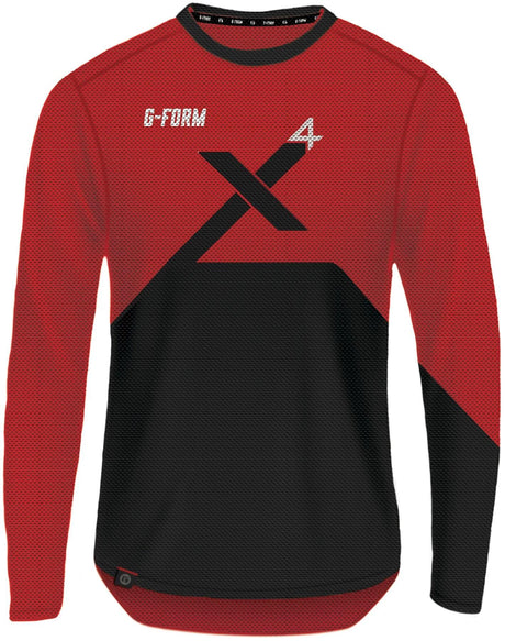G-form chemise longue pro-x4 chemise à manches longues pro x-4 taille m rouge noir