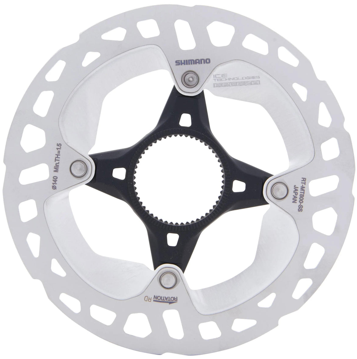 Disque de frein Shimano Deore XT RT-MT800. cale de rotor. xt 140mm cl rt-mt800 glace ext