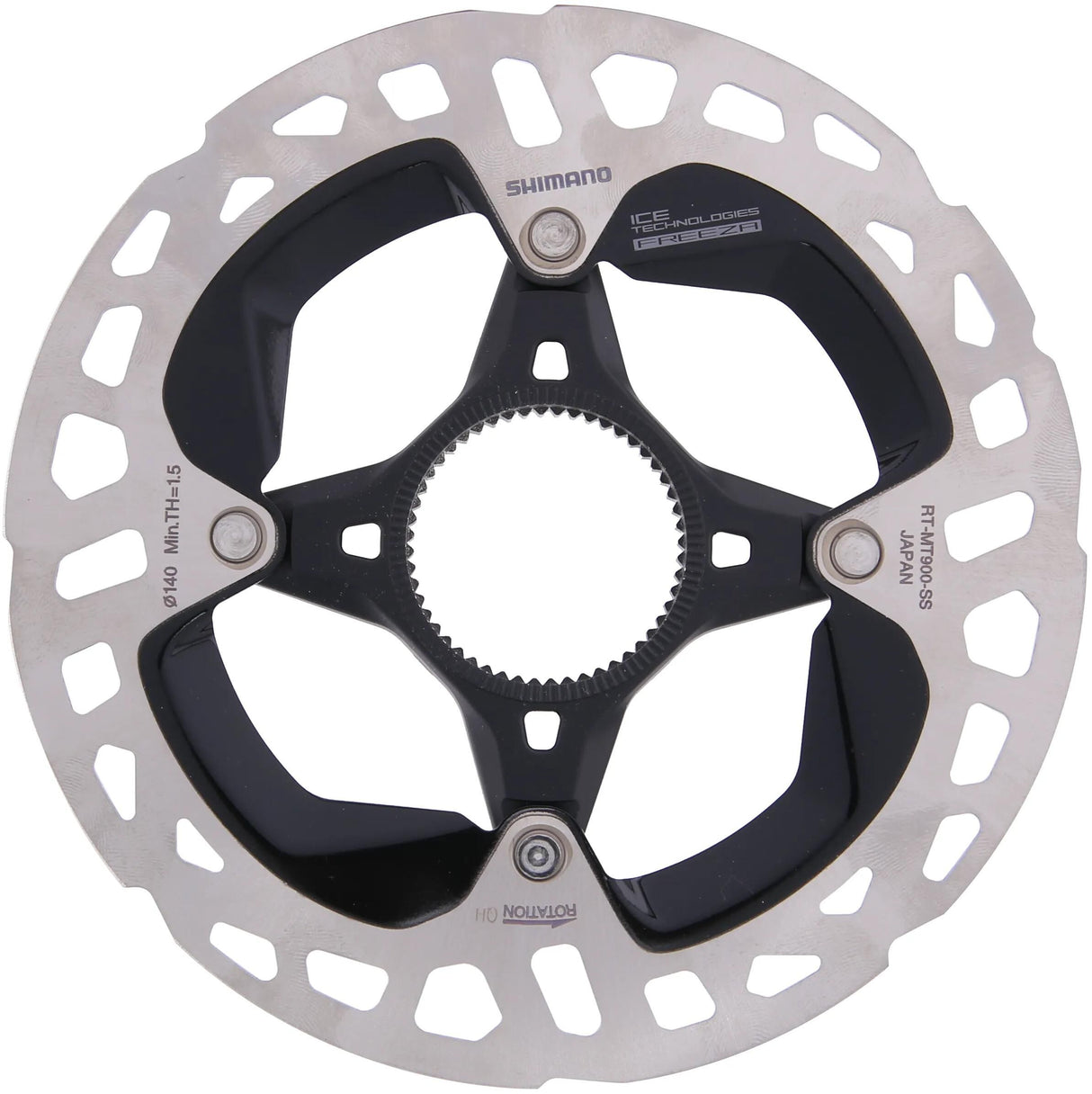 Disque de frein Shimano rt-mt900 mod. 19 cales de rotor. xtr 140mm cl rt-mt900 glace