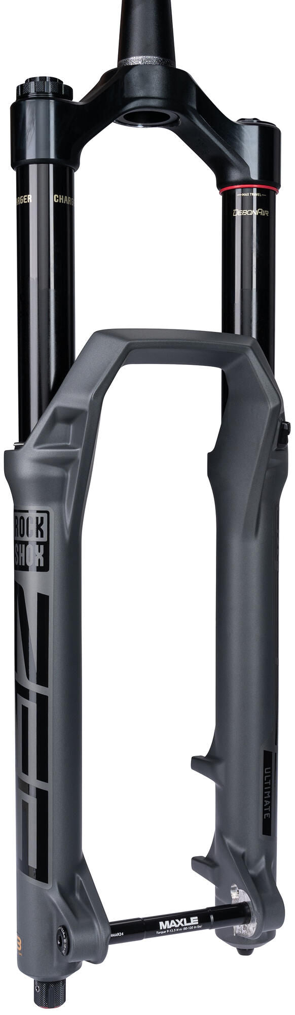 Fourche à suspension Rockshox Zeb Ultimate RC2 27,5 Boost Fourche à suspension RS Zeb Ult. rc2 27.5 boost 190mm gris
