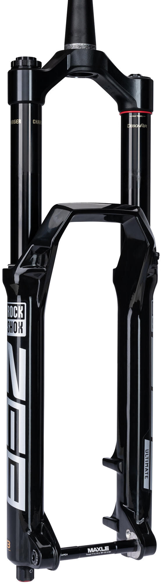 Fourche à suspension Rockshox Zeb Ultimate RC2 27,5 + 29 Boost susp.fork RS Zeb ult. rc2 27,5 29 160mm noir