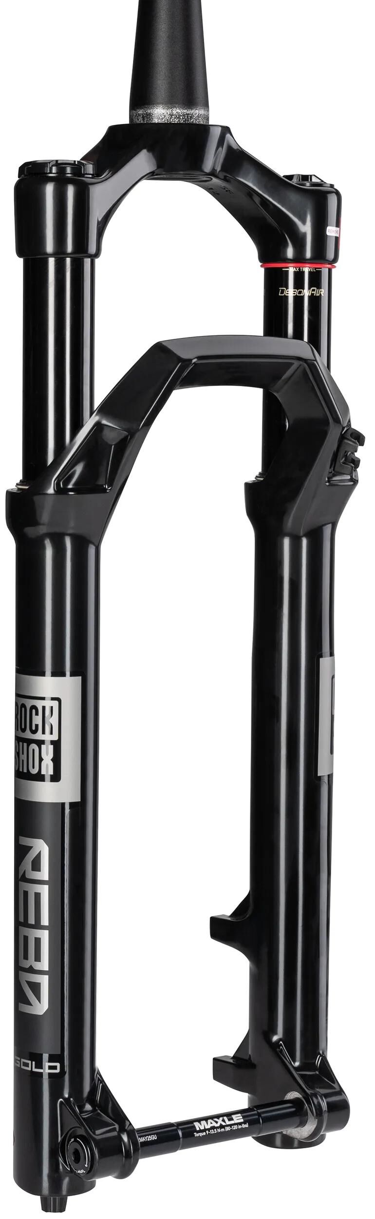 Fourche à suspension Rockshox reba gold isolateur 3p 27,5 booster rs fourche à suspension reba g 27 100mm 3p crn 44 noir