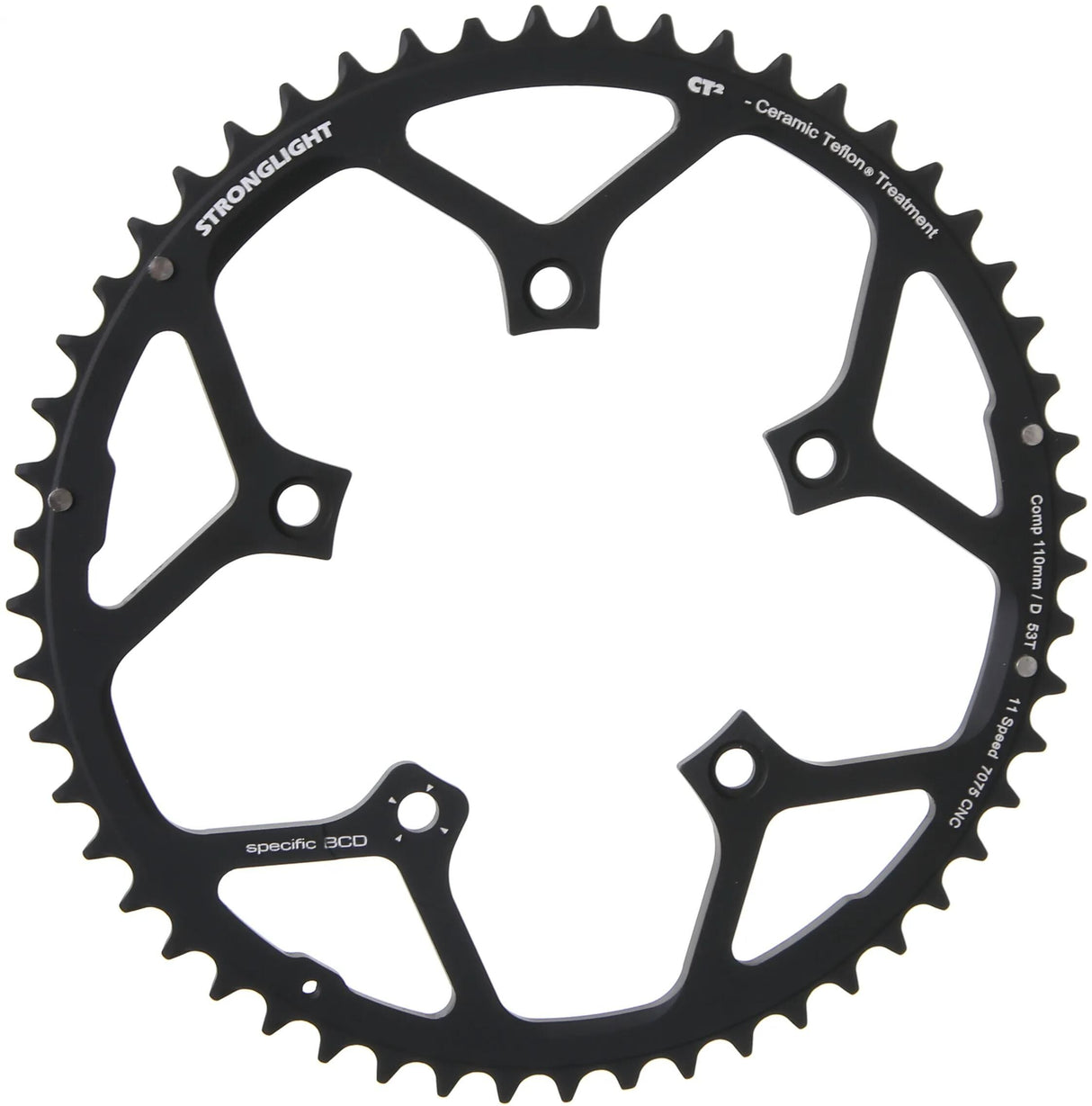 Plateau Stronglight ct2, plateau strongl.ct2 53t out.cer.teflon coat.