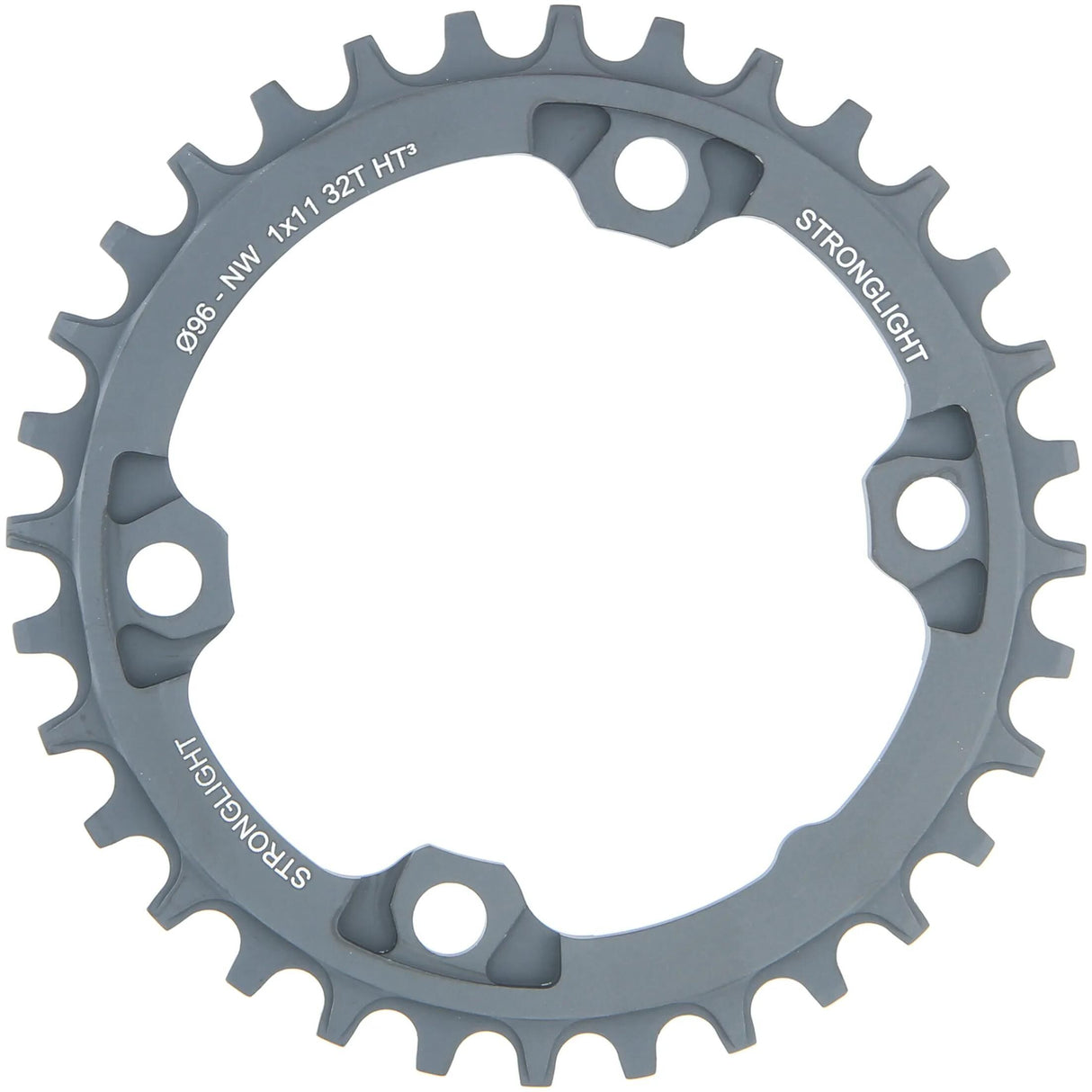 Plateau VTT Stronglight HT3 mod. 17 anneaux de chaîne forts. ht3 32t aluminium noir
