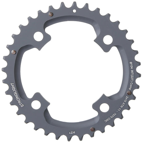 Plateau VTT Stronglight HT3 mod. 17 anneaux de chaîne forts. ht3 36t extérieur alu noir