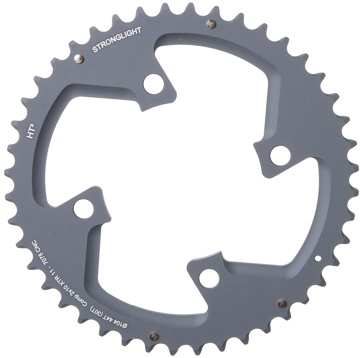 Plateau VTT Stronglight HT3 mod. 17 anneaux de chaîne forts. ht3 44t extérieur alu noir